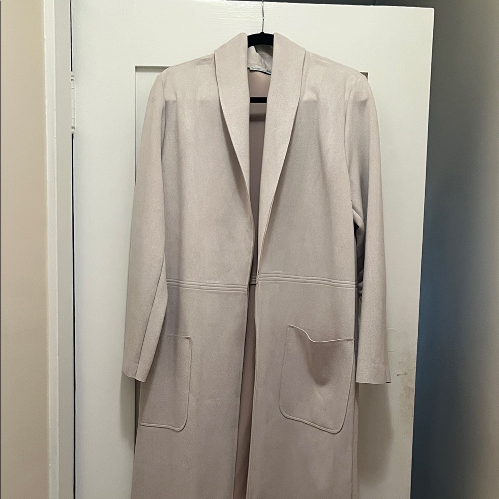 Zara Cream Trench Coat for Women